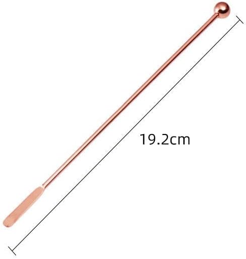 5 pcs Stainless Steel Coffee Beverage Stir Sticks Cocktail Stirrers Drink Swizzle Stick 7.4" Swizzle Stick Picks Tools