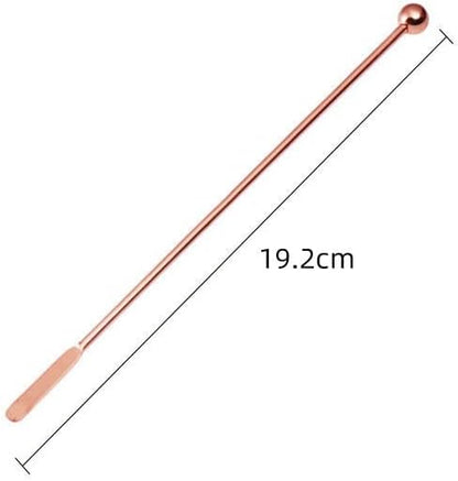 5 pcs Stainless Steel Coffee Beverage Stir Sticks Cocktail Stirrers Drink Swizzle Stick 7.4" Swizzle Stick Picks Tools