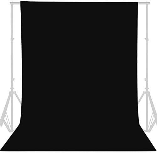 GFCC 8FTX10FT White Backdrop Background for Photography Photo Booth Backdrop for Photoshoot Background Screen Video Recording Parties Curtain