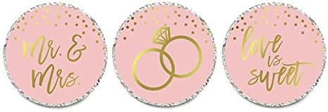 Andaz Press Blush Pink and Metallic Gold Confetti Polka Dots Bachelorette Party Bridal Shower Collection, Scavenger Hunt Game Cards, 20-Pack