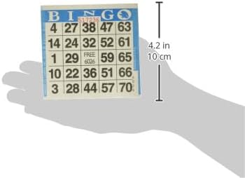 1on Blue Bingo Paper (500 Sheets),Cards included