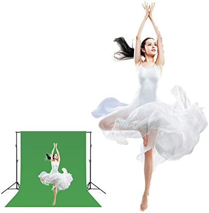 Black Backdrop for Photography Durable Fabric Background Photo Backdrop Video Photography Studio (5x7ft, Black)