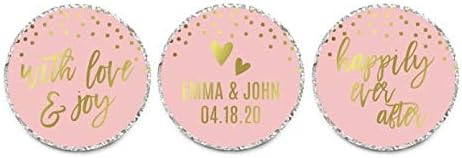 Andaz Press Blush Pink and Metallic Gold Confetti Polka Dots Bachelorette Party Bridal Shower Collection, Scavenger Hunt Game Cards, 20-Pack