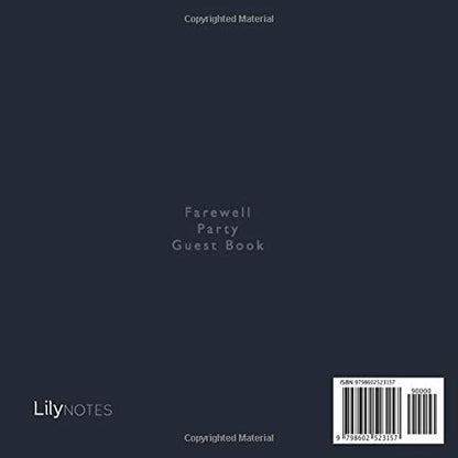 Keep On Doing Great Things | Farewell Party Guest Book Blue and Gold Theme: Goodbye Message Book for Leaving Coworker, Boss, Colleague, Friend, Retirement Party