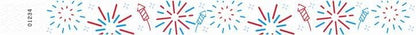 500 WristCo Red Stars Tyvek Wristbands for Events - Comfortable Tear Resistant Paper Bracelets ID Wrist Bands for Concerts Festivals Admission Party Identification Tours