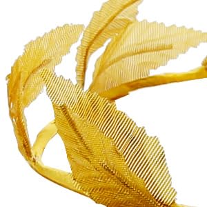 Hoypeyfiy 12 Pcs Gold Laurel Crown Wreath Headbands, Greek Goddess Roman Leaf Headpiece for Toga Party, Halloween Cosplay, Wedding, Prom, Festival Costume Accessories