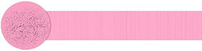 Amscan Premium Apple Red Crepe Paper Streamer - 81ft, 1 Piece - Perfect for Birthdays, Weddings, and Events