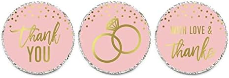 Andaz Press Blush Pink and Metallic Gold Confetti Polka Dots Bachelorette Party Bridal Shower Collection, Scavenger Hunt Game Cards, 20-Pack