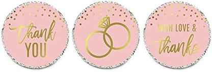 Andaz Press Blush Pink and Metallic Gold Confetti Polka Dots Bachelorette Party Bridal Shower Collection, Scavenger Hunt Game Cards, 20-Pack