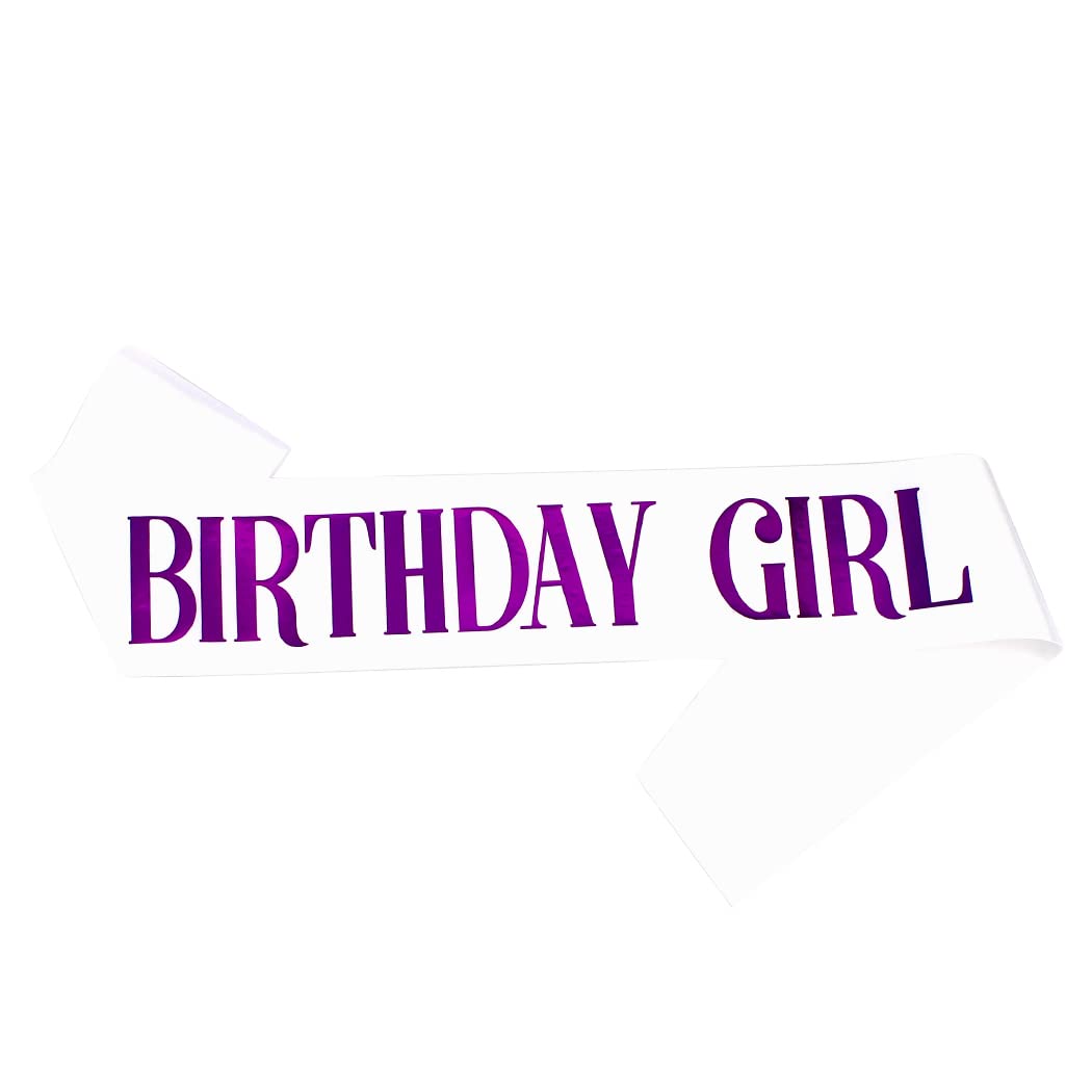 AOPRIE Birthday Girl Crown for Women with Sash Rose Gold Tiara for Women Headband Princess Crown Rhinestone Happy Birthday Accessories