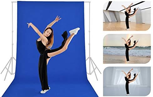 GFCC 8FTX10FT White Backdrop Background for Photography Photo Booth Backdrop for Photoshoot Background Screen Video Recording Parties Curtain