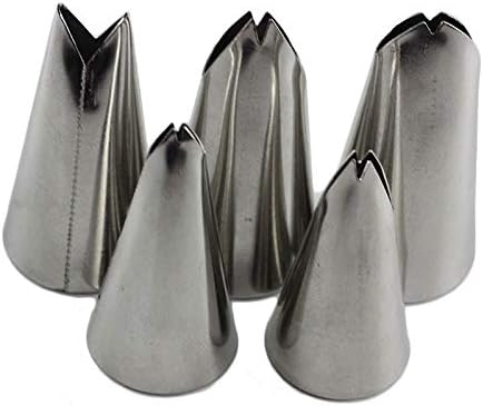 Piping Tips For Cake Decorating, Stainless Steel Icing Piping Nozzles For Pastry Fondant Decorating Tools (C)