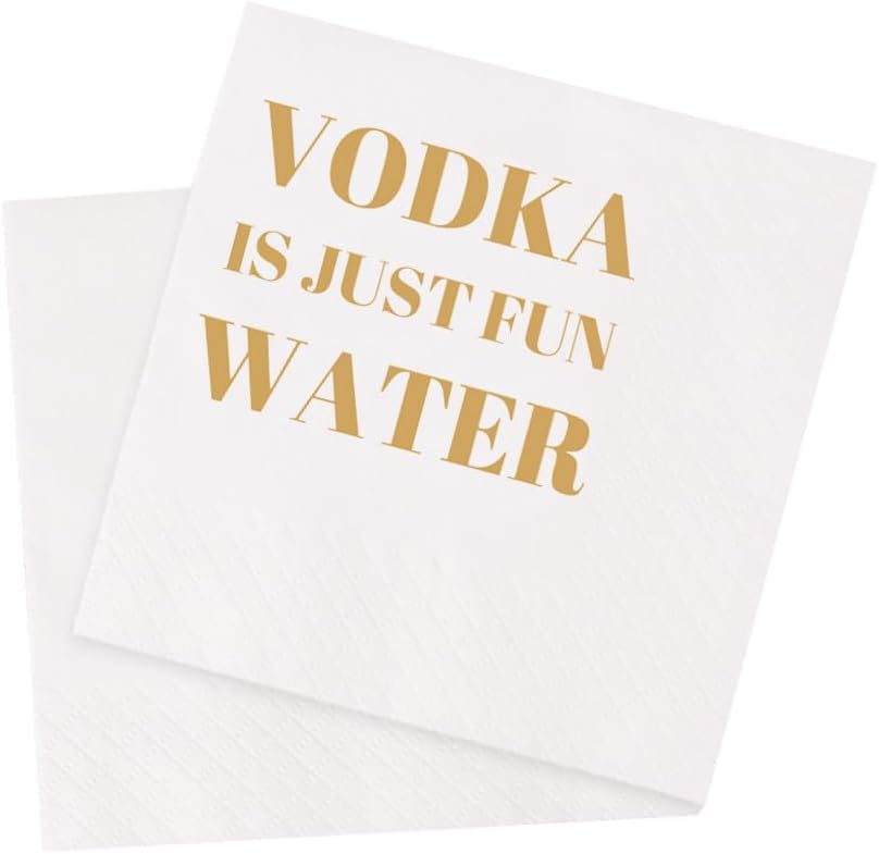 Funny Cocktail Napkins 100Pcs Funny Quotes Saying Disposable Paper Party Napkins 4.5 x 4.5 Two-ply (I Feel Sorry For People Who Don’t Know Us Napkins)