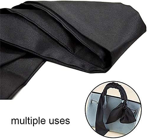 2Pcs Satin Eye Mask Sleep Mask, Adjustable Blindfold Soft Satin Eye Covers Gift for Travel, Nap, Meditation,157cm/62inch (Black+Pink)
