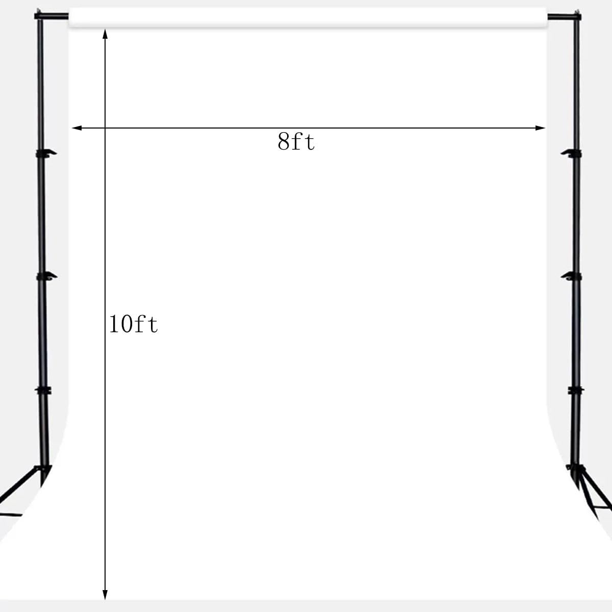 Black Backdrop for Photography Durable Fabric Background Photo Backdrop Video Photography Studio (5x7ft, Black)