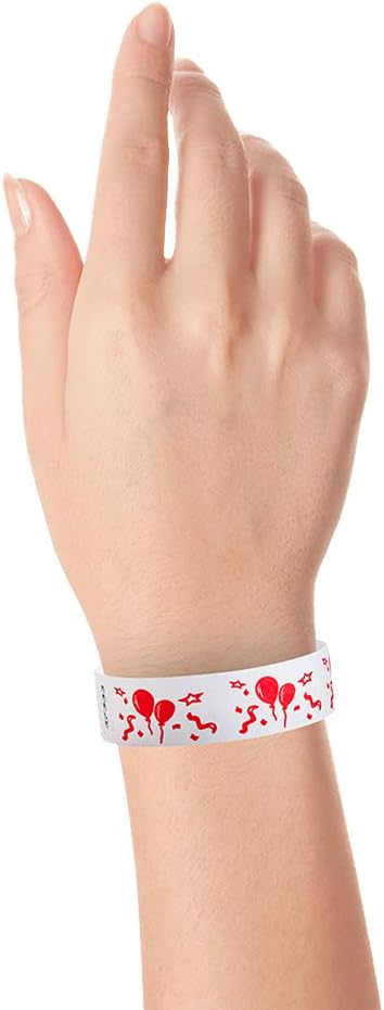 500 WristCo Black Checkered/Checks Tyvek Wristbands for Events - Comfortable Tear Resistant Paper Bracelets ID Wrist Bands for Concerts Festivals Admission Party Identification