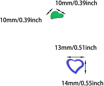 ONLYKXY 1200Pcs Love Heart Shaped Confetti, Table Wedding Decoration, Glitter Confetti for Wedding Party (Silver)