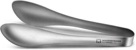 WAGENSTEIGER Stainless Steel Serving Tongs, Heavy Duty Kitchen Buffet Party Tongs, Serveware, Brushed Finish Design, Durable & Well Balanced Design 8.66 inch