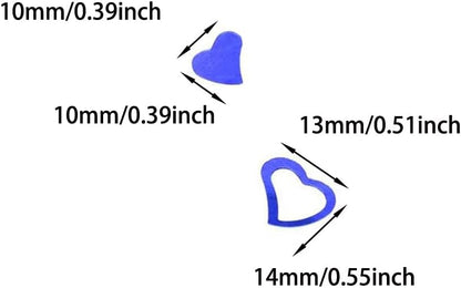 ONLYKXY 1200Pcs Love Heart Shaped Confetti, Table Wedding Decoration, Glitter Confetti for Wedding Party (Silver)