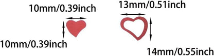 ONLYKXY 1200Pcs Love Heart Shaped Confetti, Table Wedding Decoration, Glitter Confetti for Wedding Party (Silver)