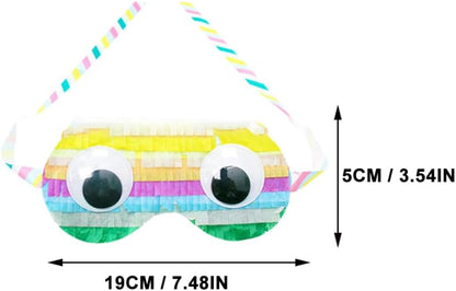 SUPVOX 2pcs Paper Eye Masks for Boys and Girls Birthday Party Games Fun Pinata Supplies for Boy Girl Celebrations Lightweight and Eye-catching Design
