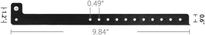 Ouchan Plastic Event Wristbands Neon Green- 100 Pack Vinyl Wristbands for Party