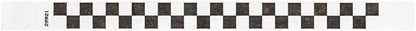 500 WristCo Black Checkered/Checks Tyvek Wristbands for Events - Comfortable Tear Resistant Paper Bracelets ID Wrist Bands for Concerts Festivals Admission Party Identification