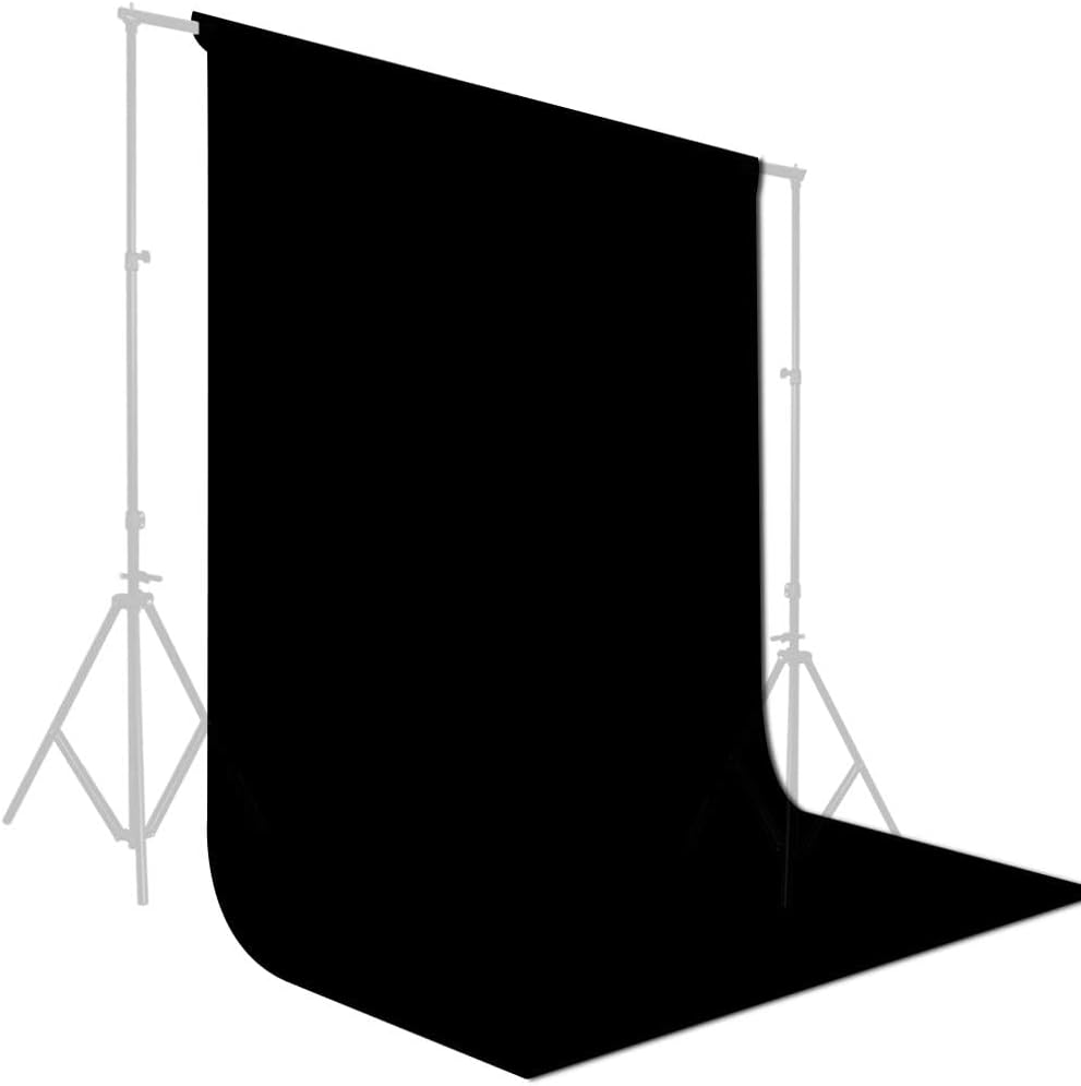 GFCC 8FTX10FT White Backdrop Background for Photography Photo Booth Backdrop for Photoshoot Background Screen Video Recording Parties Curtain