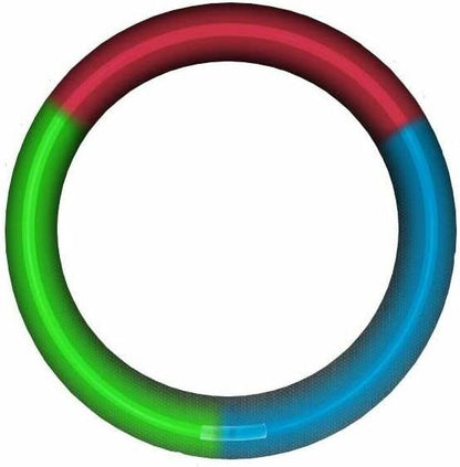 Glow Sticks Bulk Wholesale Necklaces, 100 22" Glow Necklaces, Glow 8-12 Hr, Connector Pre-attached (handy), Bright Colors, Glow-in-the-dark Party Supplies.