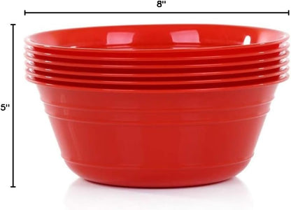 Mintra Home Snack Bowls (Medium 6pk (1.8L), Assorted)