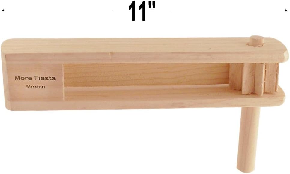 Large Wooden Mexican Matraca Noisemaker - 11" Long Ratchet