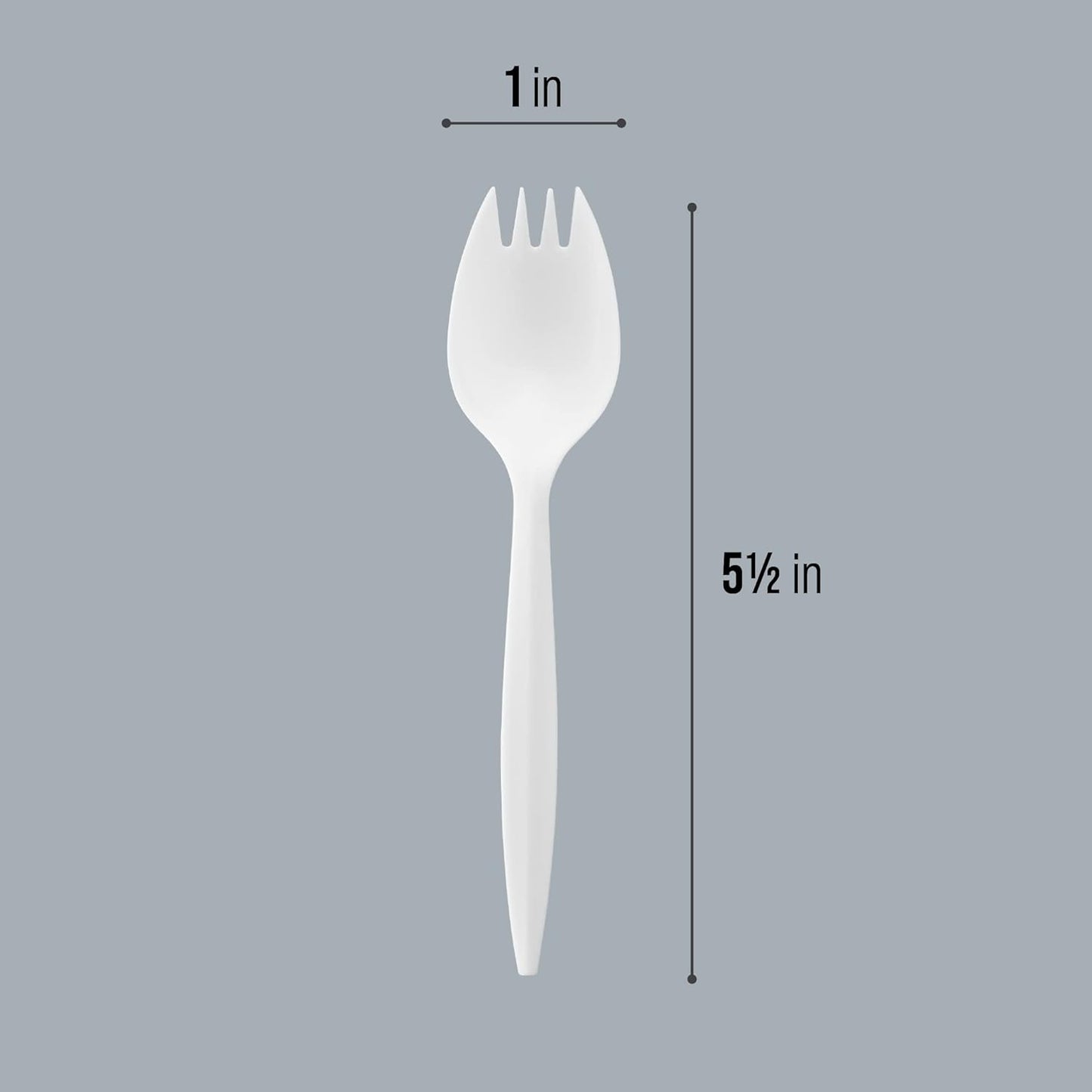 Plasticpro Cutlery Plastic Combo Sets Medium Weight Disposable Silverware White (1000 Count)