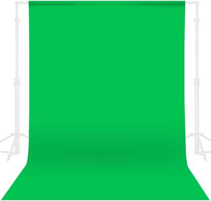GFCC 8FTX10FT White Backdrop Background for Photography Photo Booth Backdrop for Photoshoot Background Screen Video Recording Parties Curtain