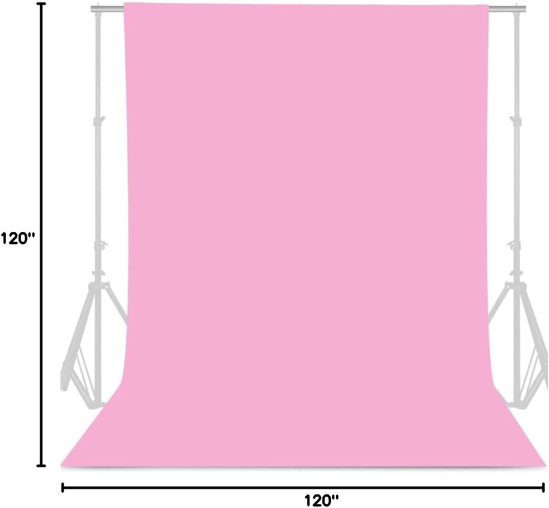 GFCC 8FTX10FT White Backdrop Background for Photography Photo Booth Backdrop for Photoshoot Background Screen Video Recording Parties Curtain