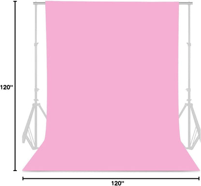 GFCC 8FTX10FT White Backdrop Background for Photography Photo Booth Backdrop for Photoshoot Background Screen Video Recording Parties Curtain
