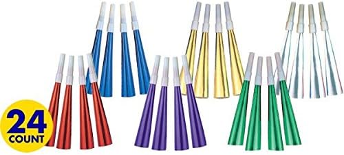 Amscan High Count Horns, 9', Multicolor
