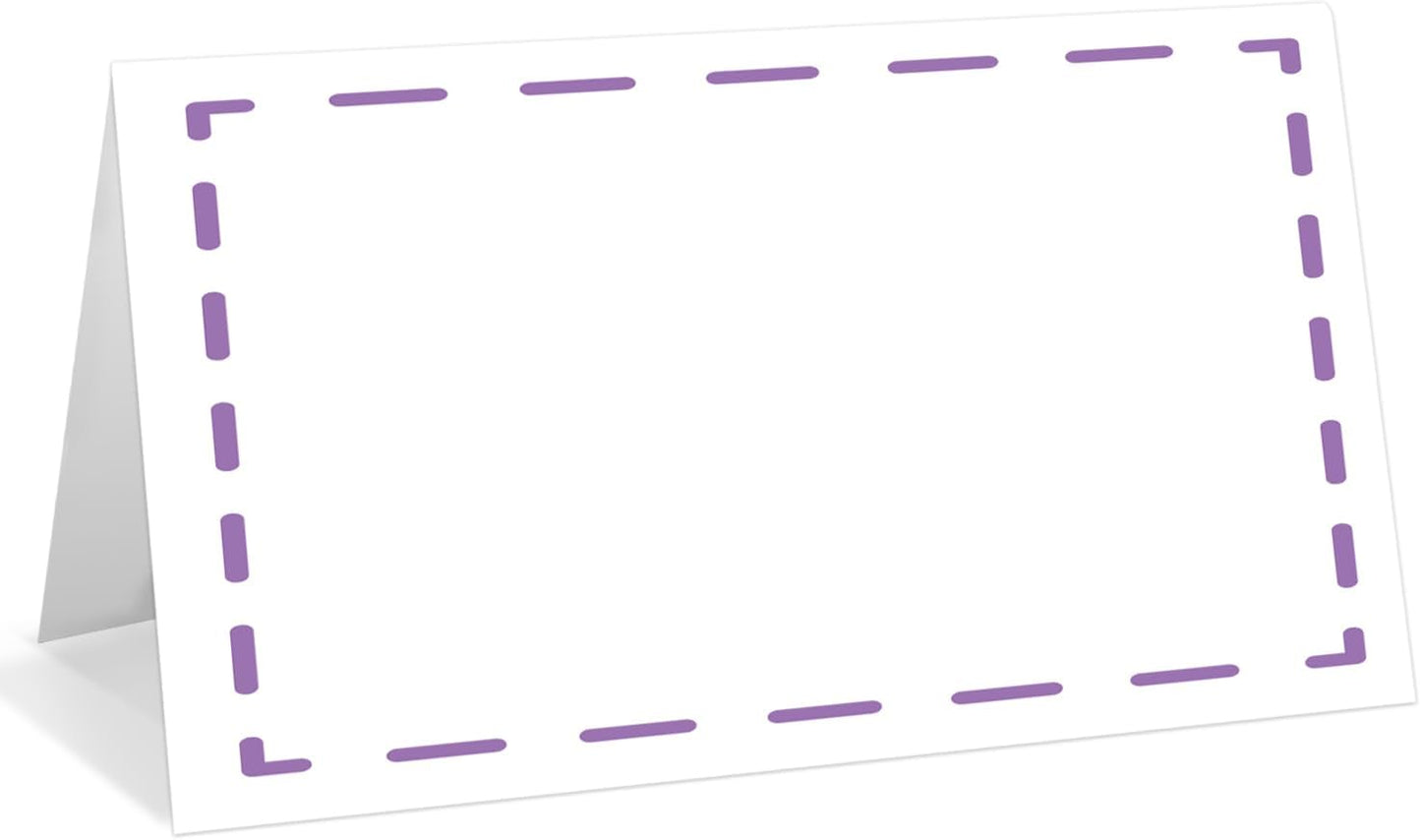 25 Pack Pink Plaid Bow Place Cards, Editable Name Cards for Table Setting, Tent Cards Food Label for Dinner Party, Bridal Shower, Wedding, Baby Shower and Events -T30