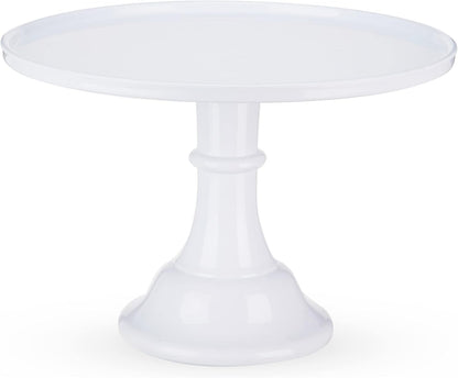 Twine Melamine Cake Stand, Cupcake Display Home Decor Food and Dessert Serving Accessory, 11.5 x 8 Inches, White, Set of 1