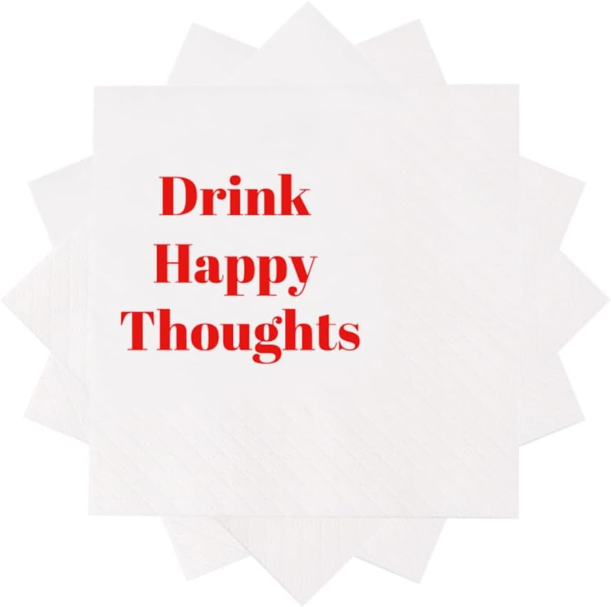 Funny Cocktail Napkins 100Pcs Funny Quotes Saying Disposable Paper Party Napkins 4.5 x 4.5 Two-ply (I Feel Sorry For People Who Don’t Know Us Napkins)