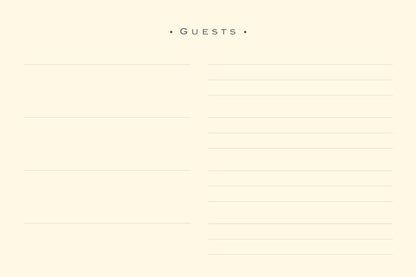 Classic Black Guest Book