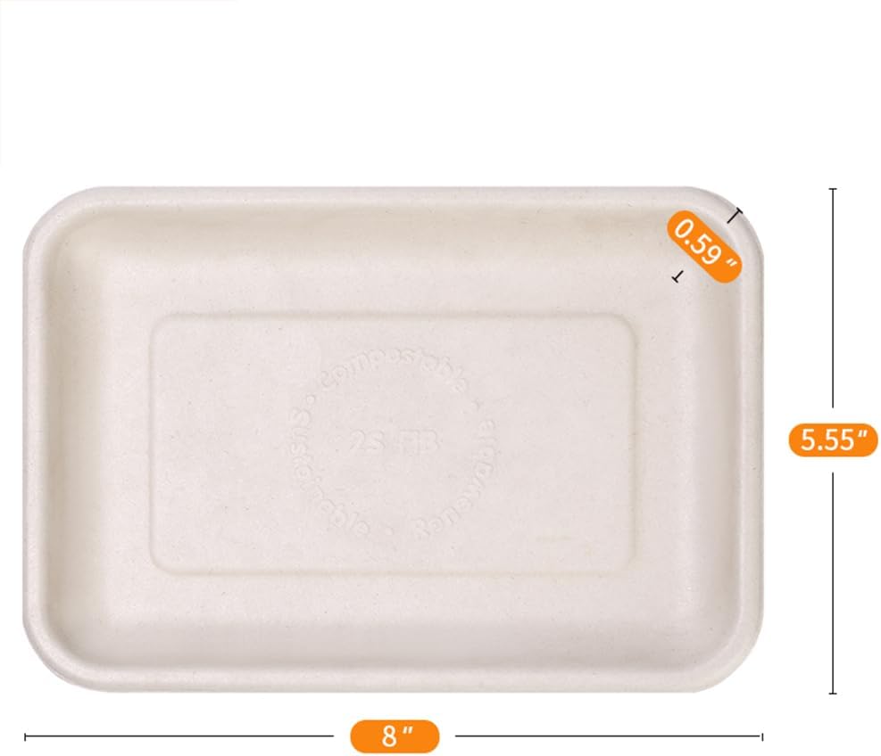 Celel 50 Pack 14 inch Disposable Crawfish Trays, PFAS-Free Large Paper Plates 14 inch Food Trays for Seafood Boil, BBQ, Dessert, Seafood Boil Party Supplies