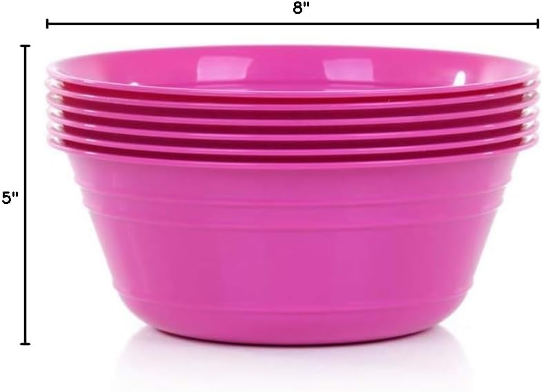 Mintra Home Snack Bowls (Medium 6pk (1.8L), Assorted)