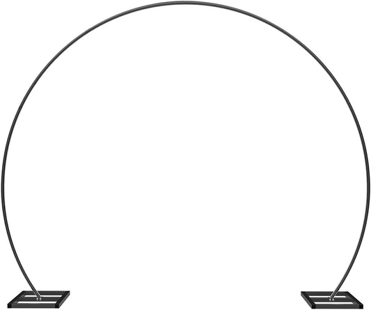 LANGXUN 9ft Large Size Metal Circle Balloon Arch Stand Decoration, Indoor Outdoor Arch Frame for Birthday Wedding Graduation Decorations and Event Party Supplies, Baby Shower Photo Background
