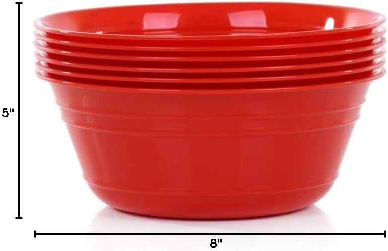 Mintra Home Snack Bowls (Medium 6pk (1.8L), Assorted)