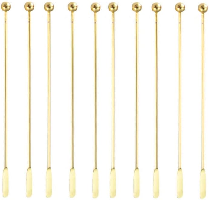 5 pcs Stainless Steel Coffee Beverage Stir Sticks Cocktail Stirrers Drink Swizzle Stick 7.4" Swizzle Stick Picks Tools