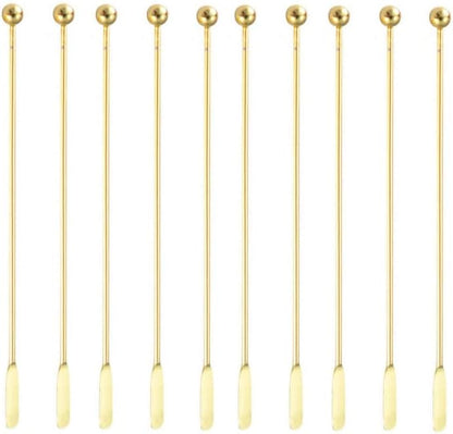 5 pcs Stainless Steel Coffee Beverage Stir Sticks Cocktail Stirrers Drink Swizzle Stick 7.4" Swizzle Stick Picks Tools