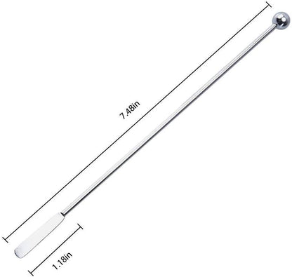 5 pcs Stainless Steel Coffee Beverage Stir Sticks Cocktail Stirrers Drink Swizzle Stick 7.4" Swizzle Stick Picks Tools