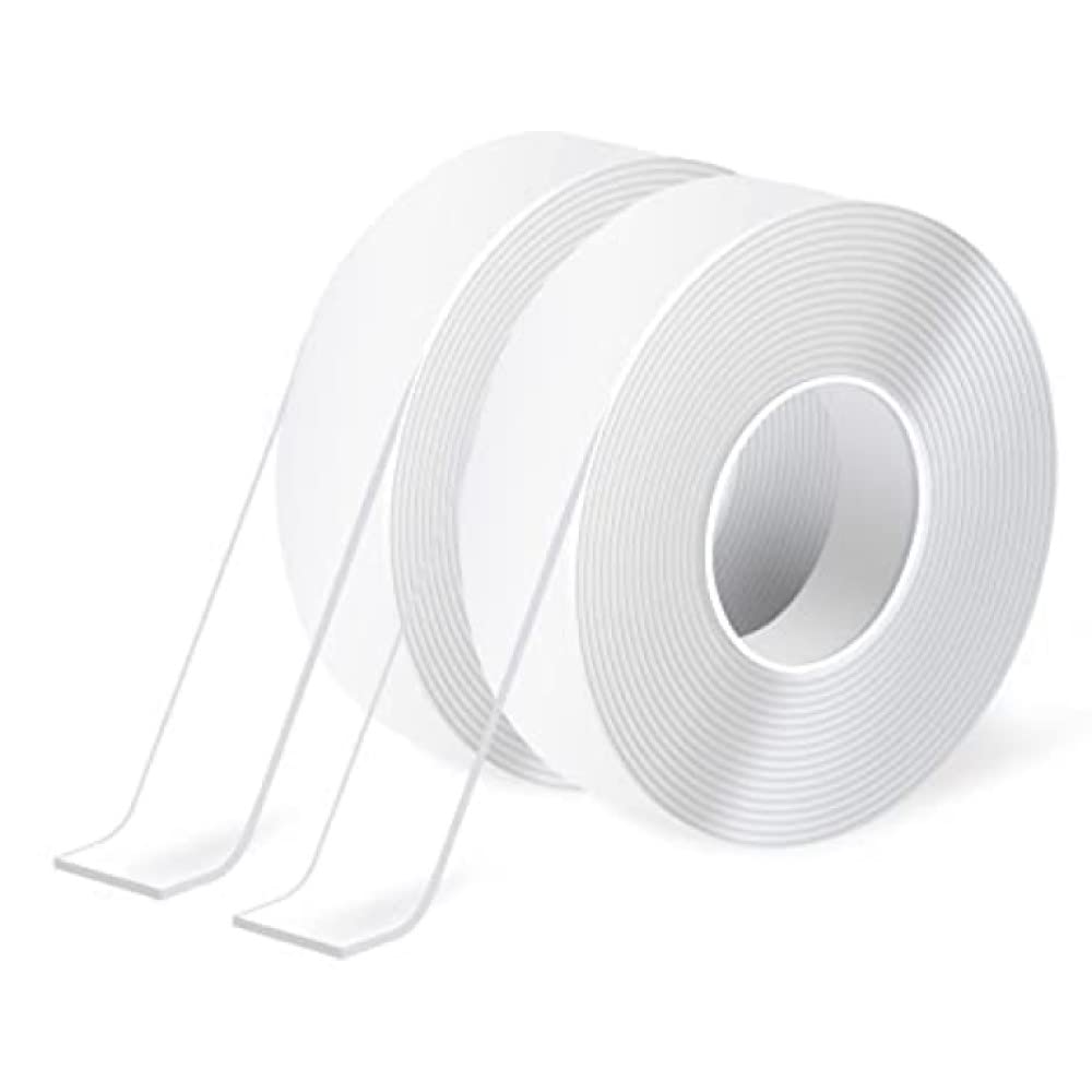 Art3d Double-Sided Mounting Tape (10FT), Multipurpose Removable Adhesive Foam Tape, Transparent, Household