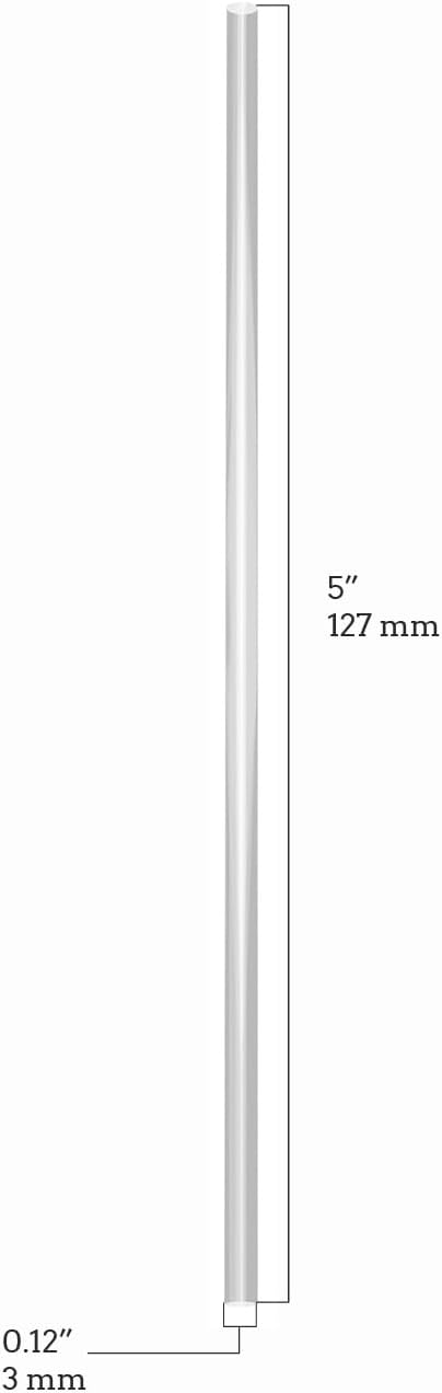 Disposable Plastic Coffee Stirrer Straw - 5 Inch Sip Stir Stick (1000, Neon)