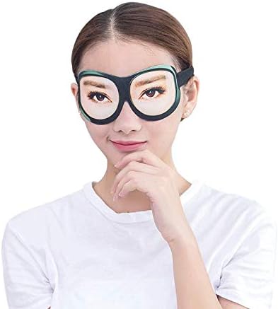 3D Funny Eyeshade Soft Sleep Eye Mask, Sleeping Breathable Blindfold with Adjustable Head Strap for Travel, Game, Party, Rest (Women)